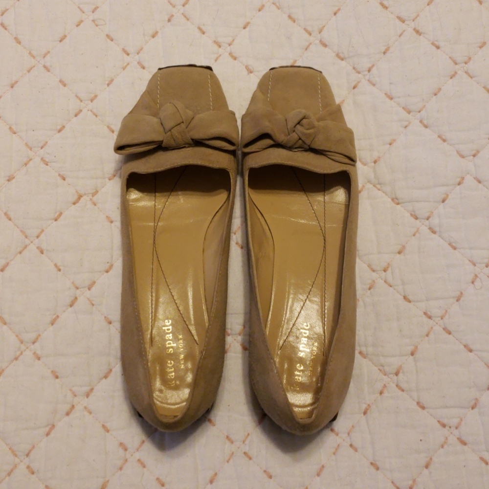 Kate Spade flats with bow